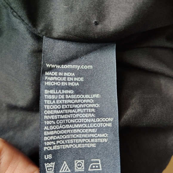 NWT Tommy Hilfiger Black Wrap Dress w/ Embroidered Belt Small - Picture 14 of 15